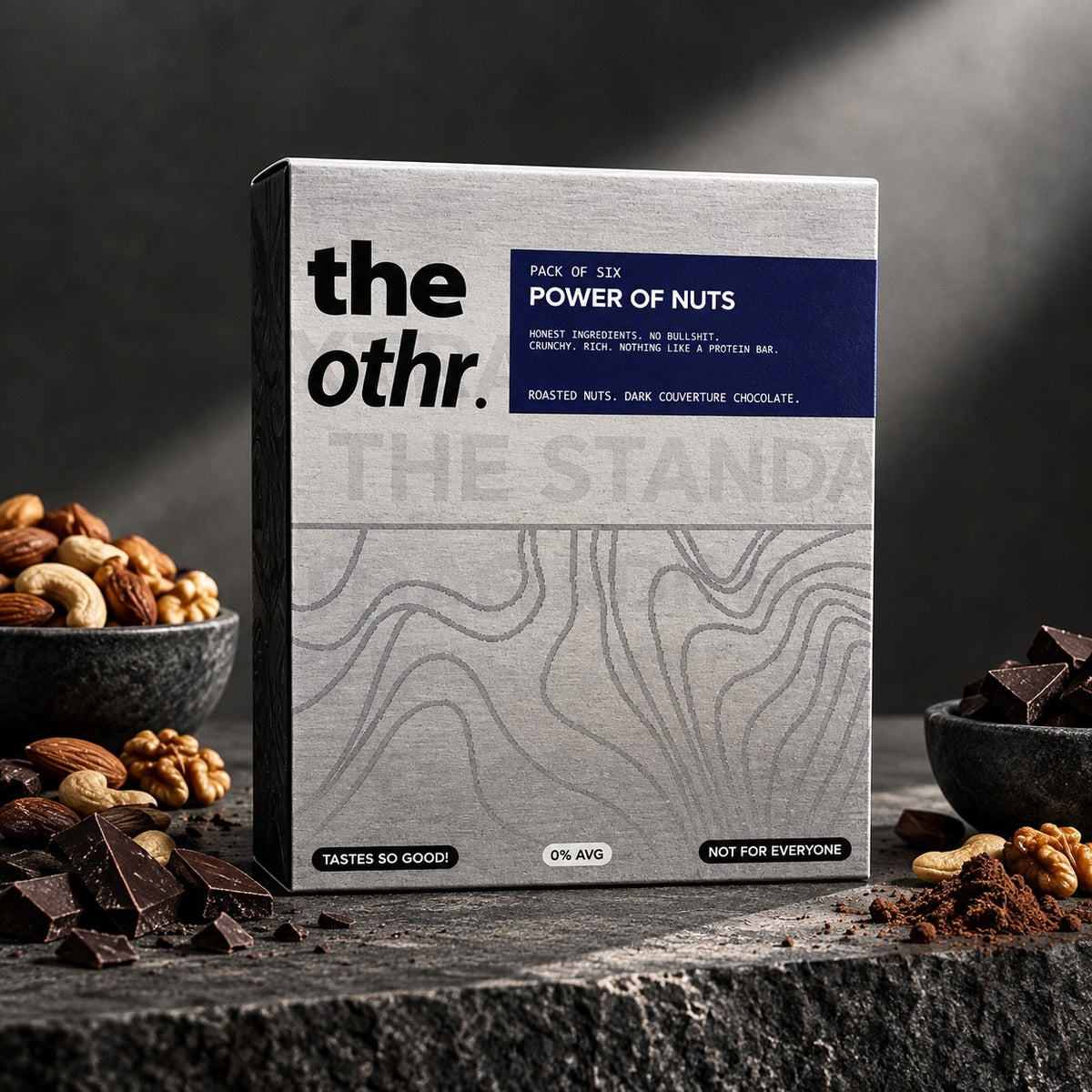 the othr. Power of Nuts pack of six box